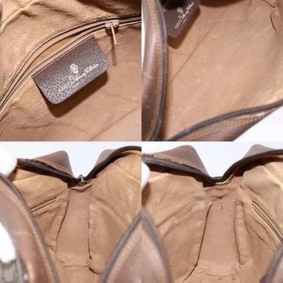 GUCCI GG Supreme Web Sherry Line Bag Pvc Beige Gold 56 02 088 - Picture 12 of 13